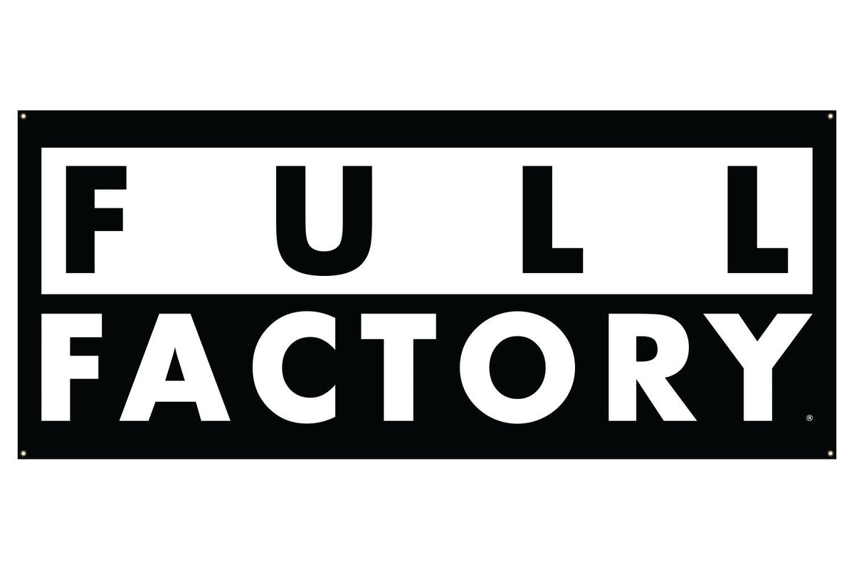 Full Factory Dist. Banner (7x3' - Black/White)