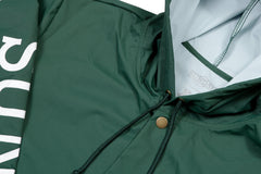 Sunday Rockwell Hooded Windbreaker Jacket (Green)