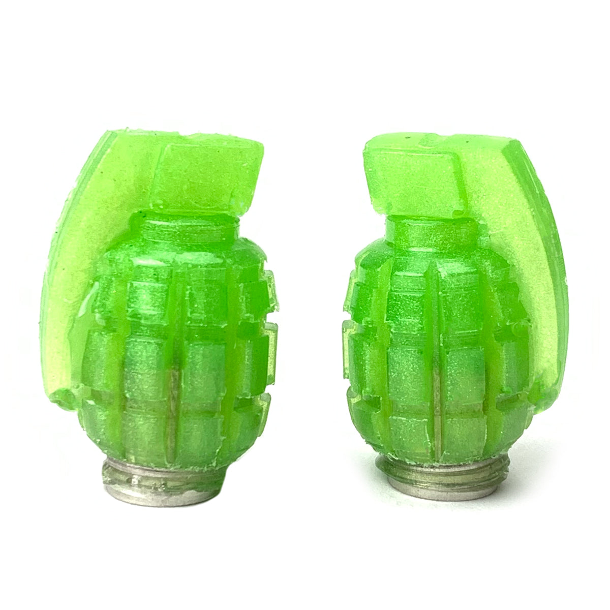 Grenade valve caps / green