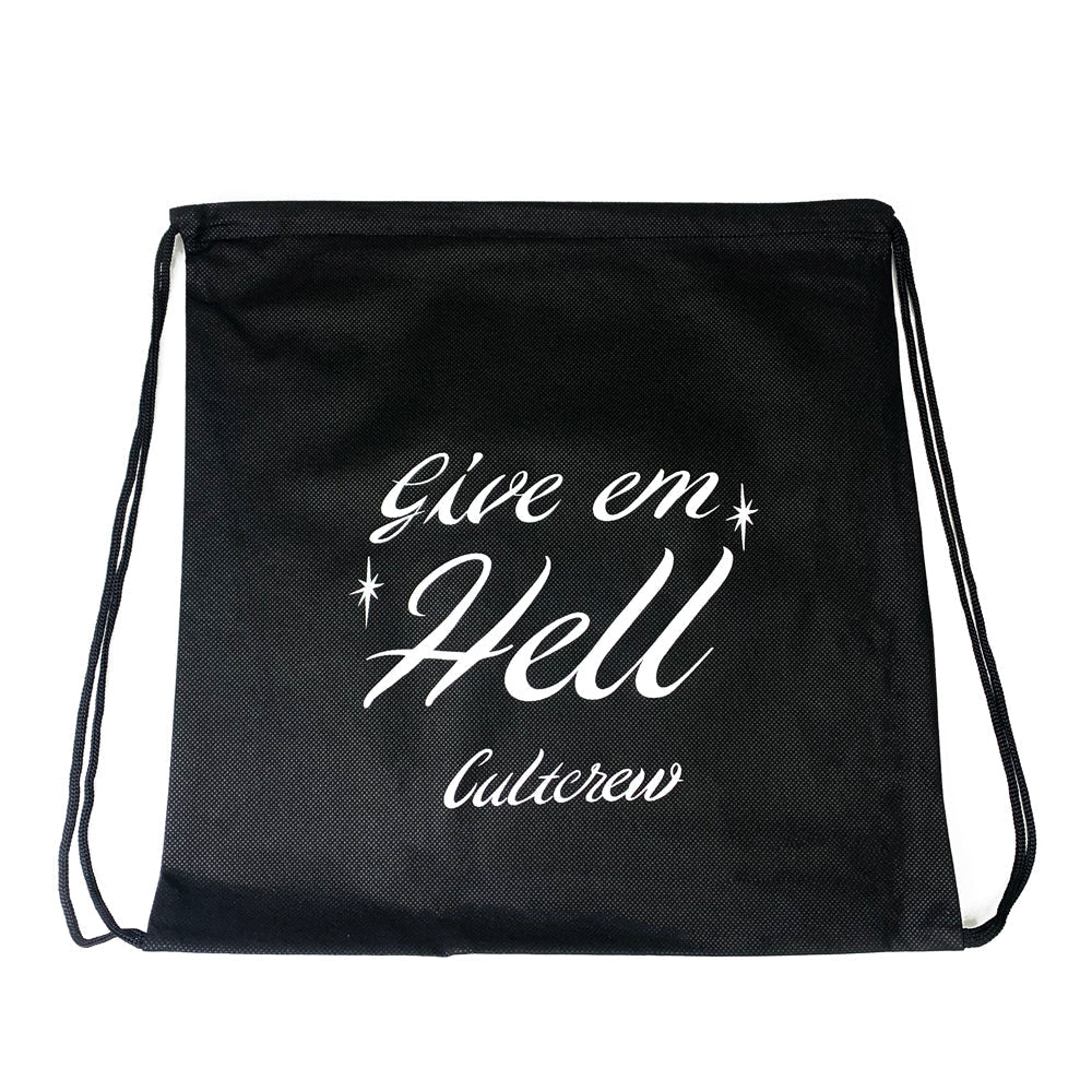 Give Em' Hell Drawstring Bag