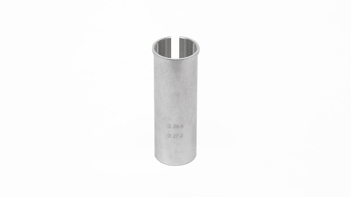 SEAT POST SHIM 27.2MM TO 25.4MM   SILVER
