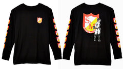 S&M KIDS UNICORN BASEBALL 3/4 RAGLAN   RED/WHITE X SMALL