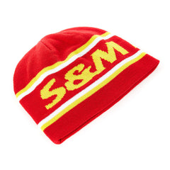 S&M FACTORY KNIT BEANIE   RED