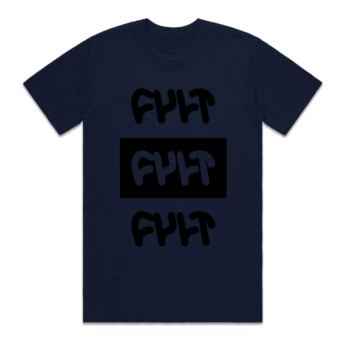 Stack Logo Tee / navy